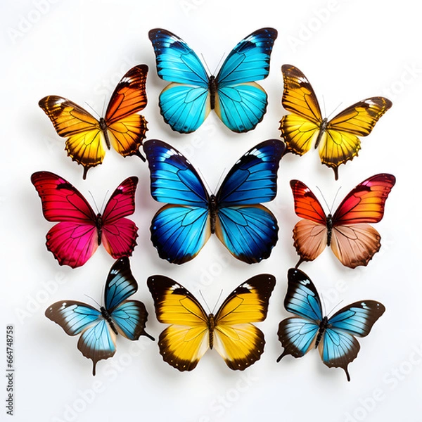 Fototapeta Butterfly isolated on white background