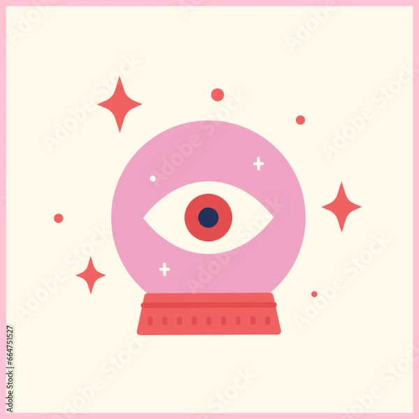 Obraz Crystal ball. Fortune teller concept. 