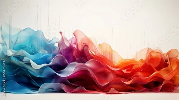 Obraz Graphical representation of the amplitude of different sound frequencies