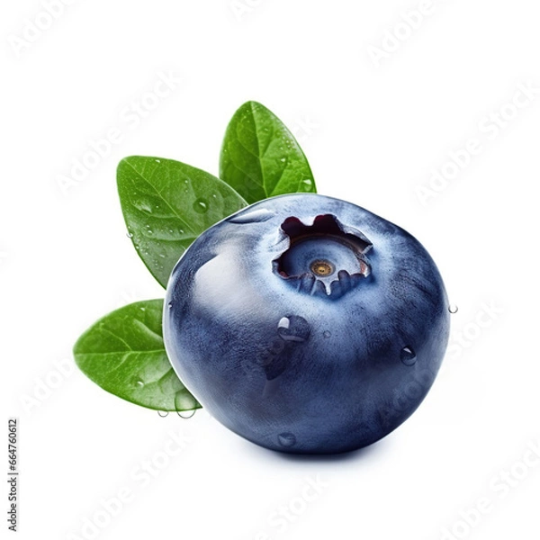 Obraz Blueberry isolated on white background