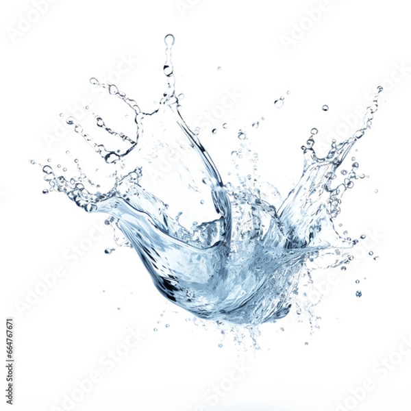Fototapeta water splash isolated 
