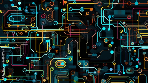 Obraz circuit board background