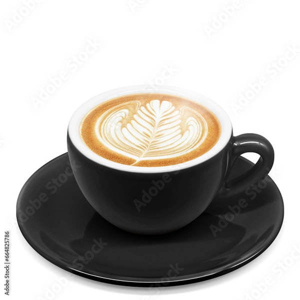 Fototapeta カフェオレのイラスト リアル