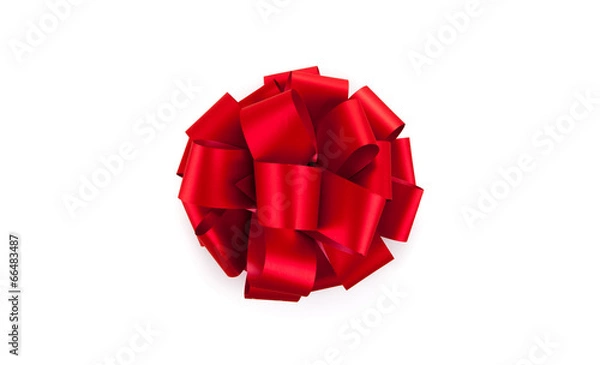 Obraz red ribbon with a bow
