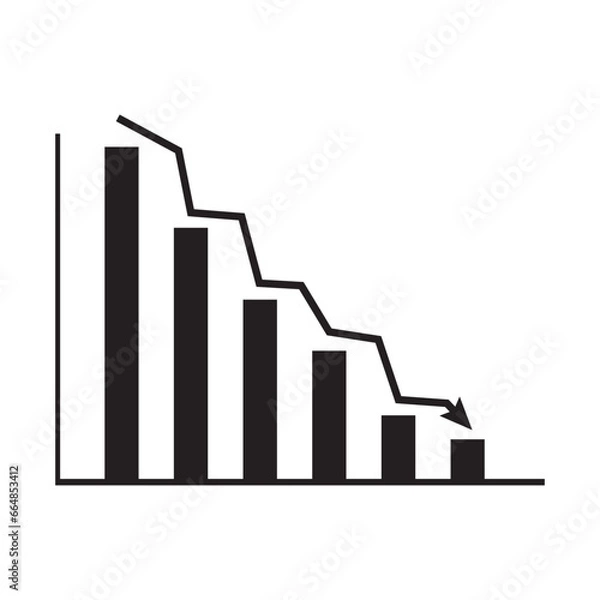 Obraz Data analytics descendant icon