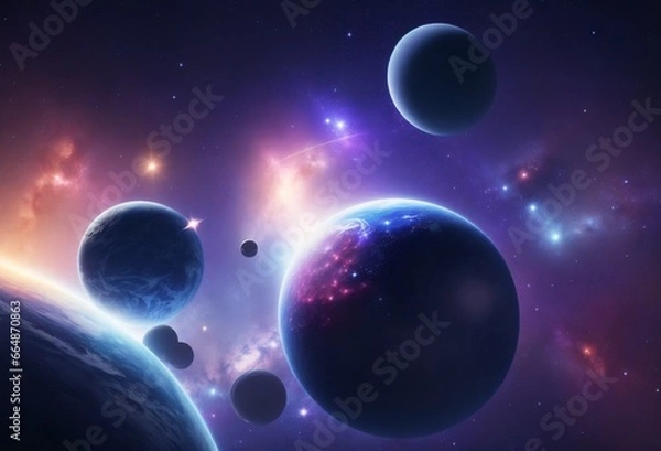 Fototapeta planet in space