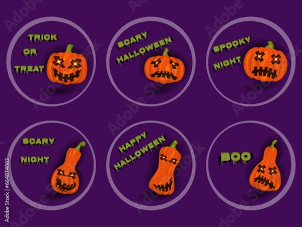 Obraz Trick or Treat set