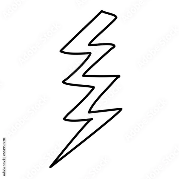 Obraz comic lighting thunder vector 