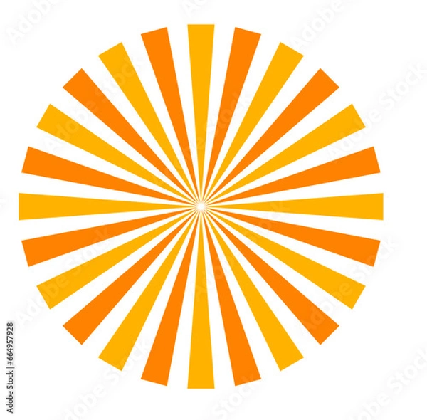 Obraz Sunburst Element Radial Stripes Vector 
