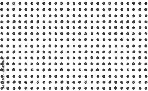 Obraz ラフな手描きドットの背景素材　黒