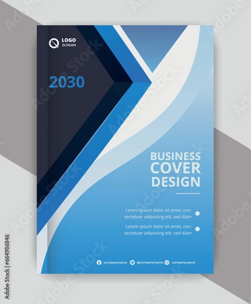 Obraz modern business cover page design template