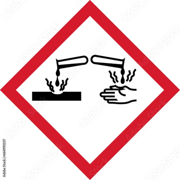 Fototapeta GHS05 Corrosive