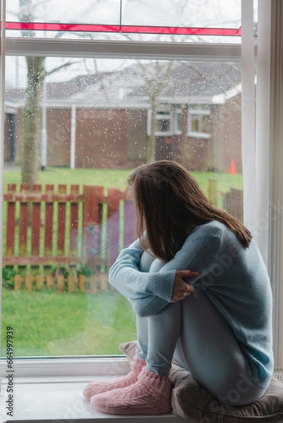 Obraz Autumn sadness. Winter depression concept