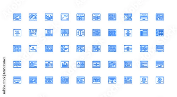 Obraz interface icon set