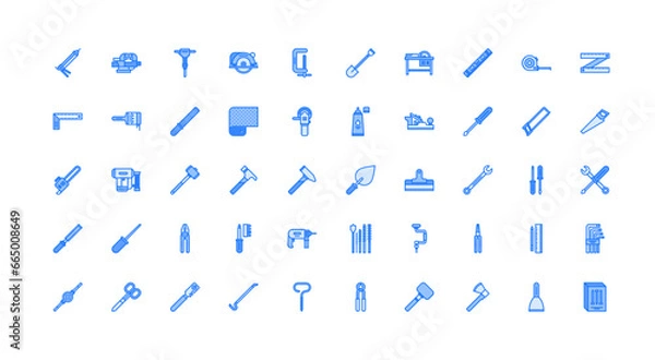 Obraz tools icon set