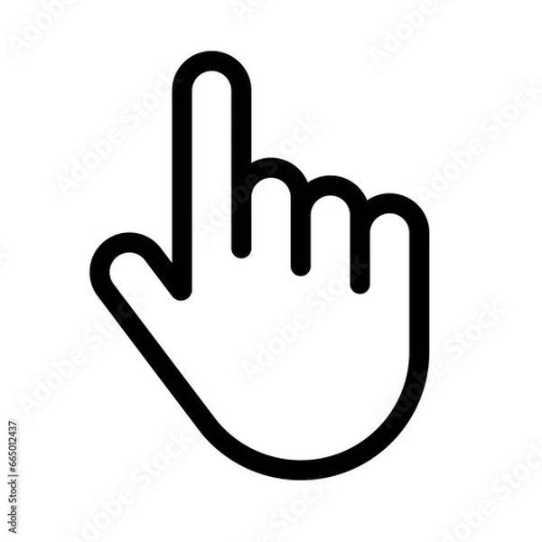 Obraz Mauszeiger Hand Vektor Symbol