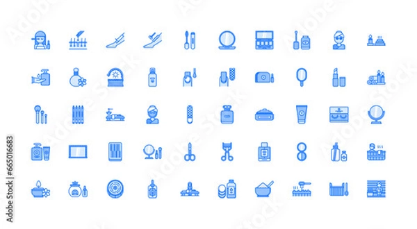 Obraz beauty icon set