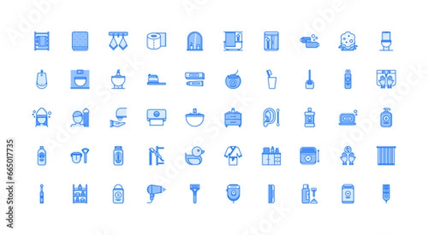 Obraz hygiene icon set