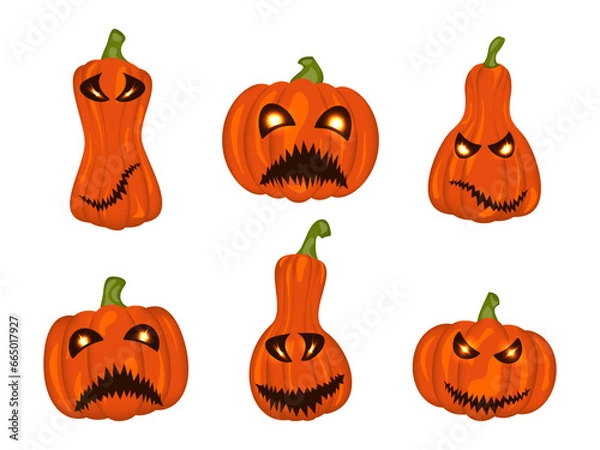 Fototapeta isolated halloween set