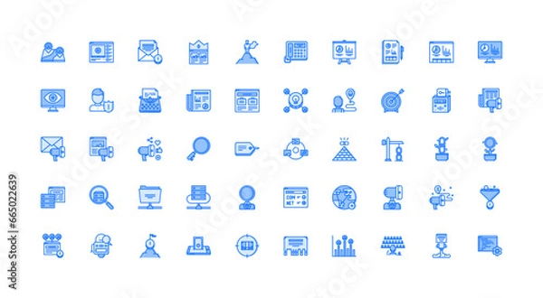 Obraz marketing icon set