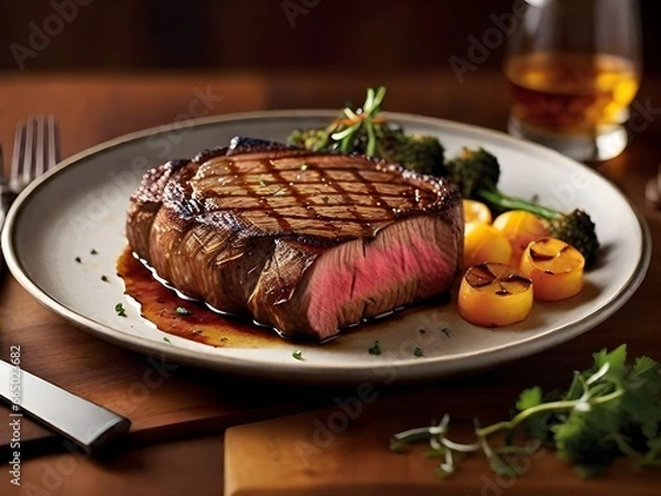 Fototapeta Steak Nirvana: A Visual Ode to Caramelized Perfection
