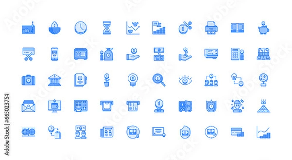 Obraz money icon set