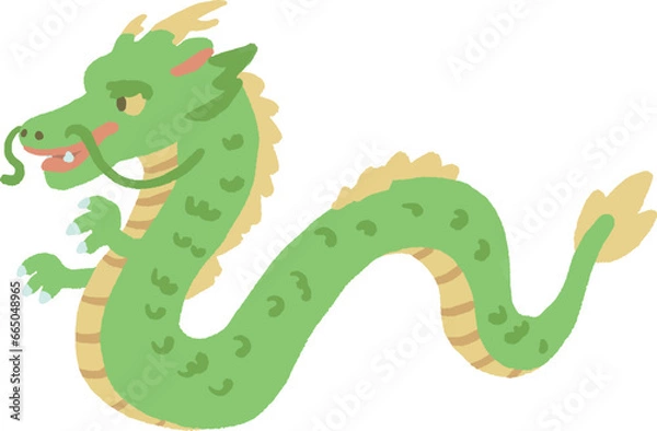 Fototapeta 龍　辰の手描きイラスト