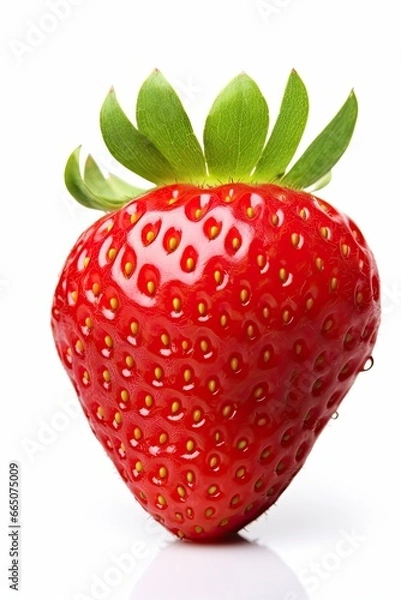 Obraz Strawberry isolated on white background.