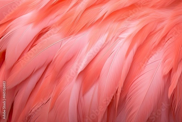 Fototapeta Flamingo Feather background.