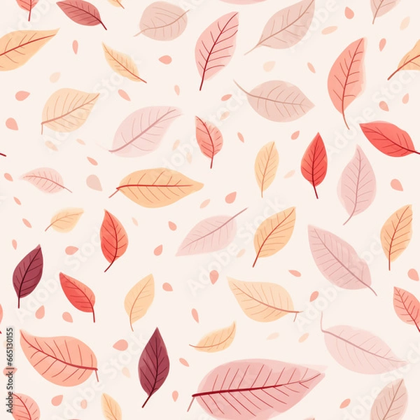 Obraz Autumn seamless pattern wallpaper design