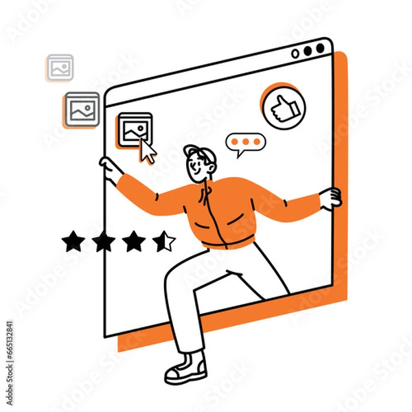 Fototapeta UI/UX Design and Development of Websites and Mobile Applications for Studios and Prototyping and Coding Agencies, with focus on Content Management Systems (CMS) Implementation