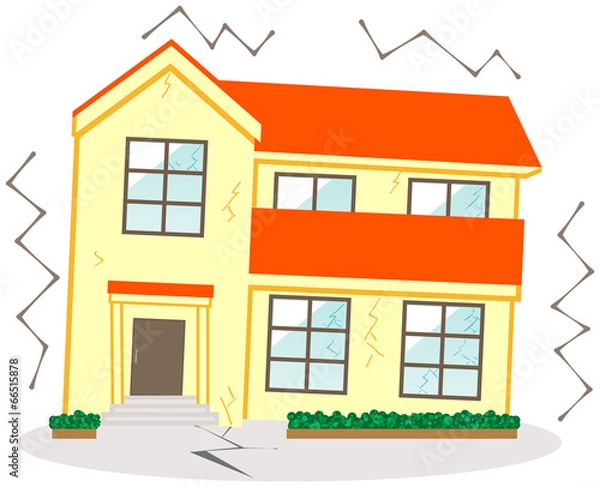 Obraz マイホーム　地震