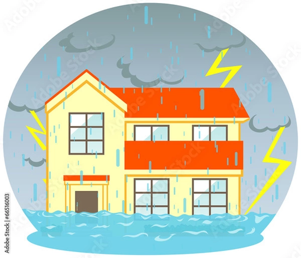 Obraz マイホーム　浸水