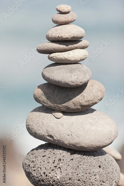 Fototapeta pyramide de galets