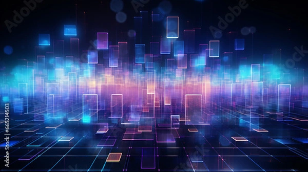 Obraz technologiczne tło, koncept ai w pracy