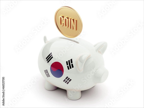 Fototapeta South Korea Piggy Concept