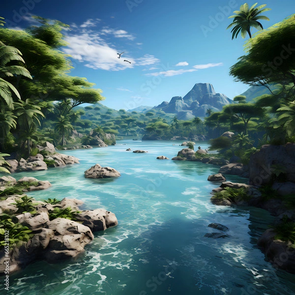 Obraz tropical island