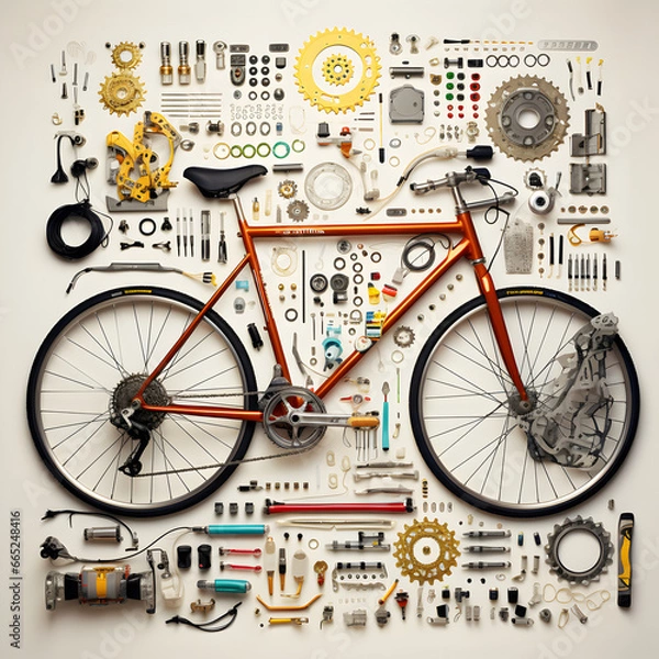 Obraz bicycle parts