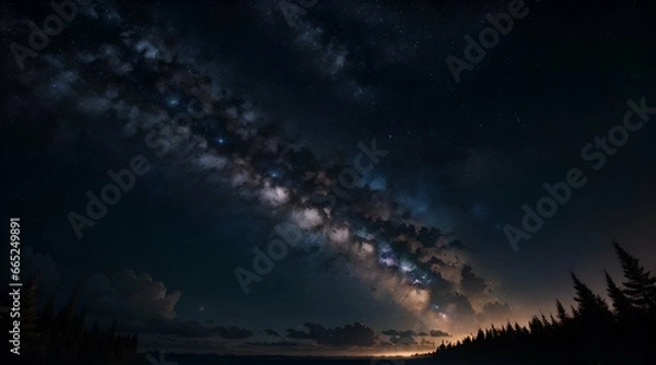 Obraz Starly sky ladscape