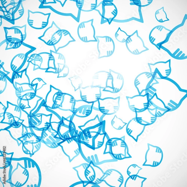 Fototapeta abstract background: cat