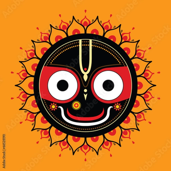 Fototapeta Jagannath. Indian God of the Universe.