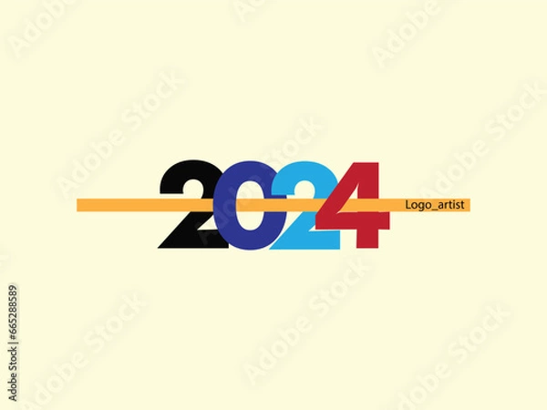 Obraz 2024 logo design vector template