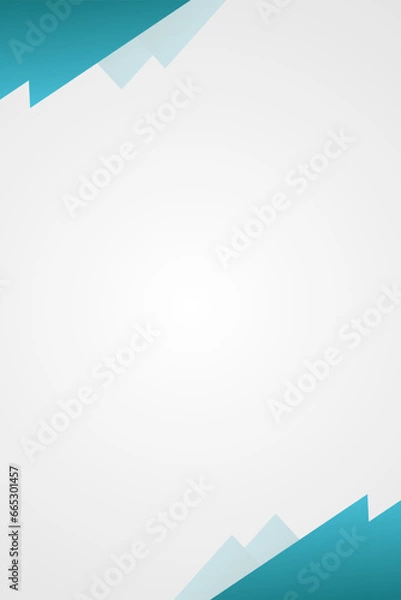 Obraz white abstract background with blue frame arrows and shadows for template design, texture, backdrop, wallpaper, business banner, illustration, presentation, paper