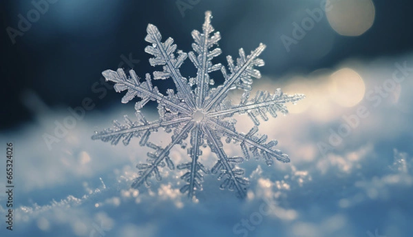 Obraz 눈밭의 눈송이