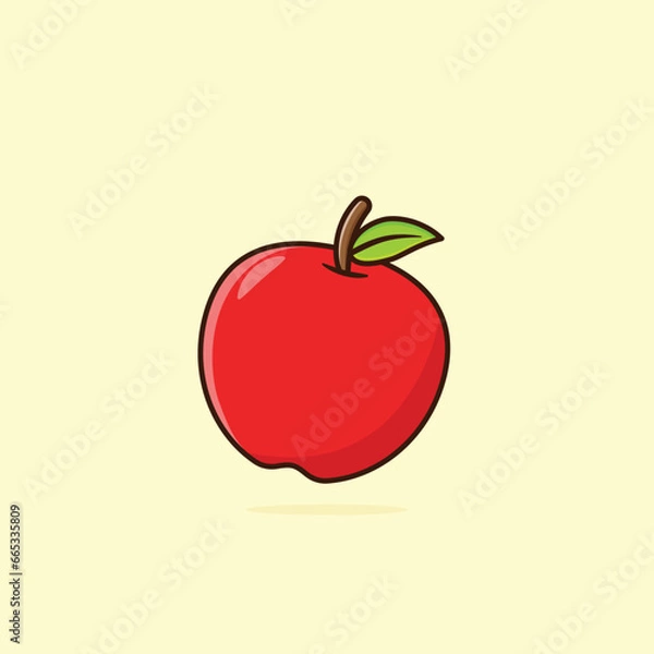 Obraz apple fruits cartoon