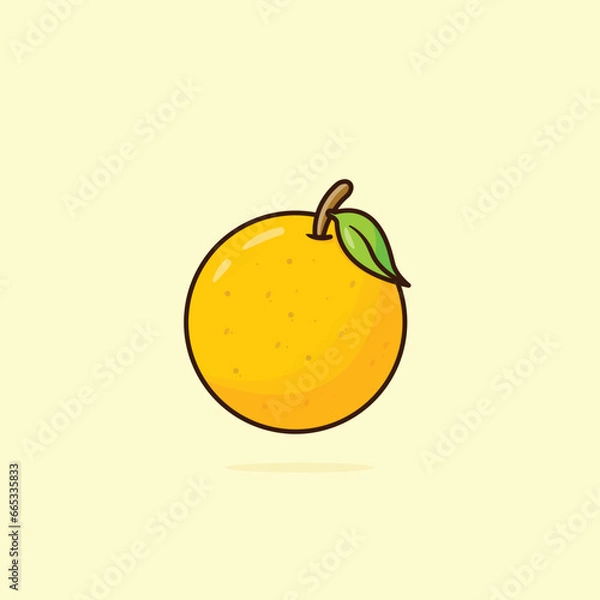 Obraz orange fruits cartoon