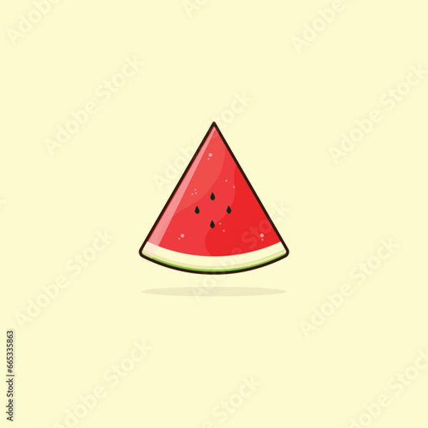 Obraz water melon fruits cartoon