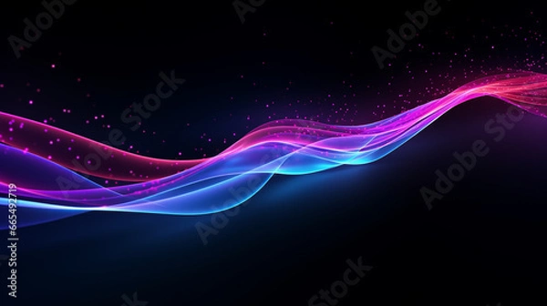 Obraz abstract wave fluids wave colorful background