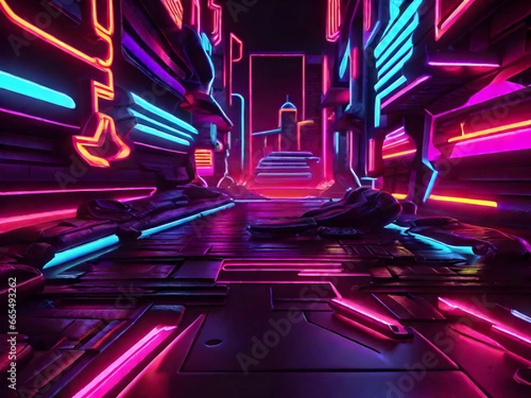 Obraz Neon background 