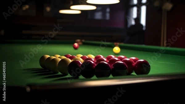 Fototapeta Professional Snooker Tournament - generative AI